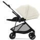 Коляска прогулочная Cybex Melio Carbon с дождевиком, Canvas White