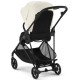 Коляска прогулочная Cybex Melio Carbon с дождевиком, Canvas White