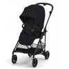 Коляска прогулочная Cybex Melio Carbon с дождевиком, Magic Black Коляска прогулочная Cybex Melio Carbon с дождевиком, Magic Black