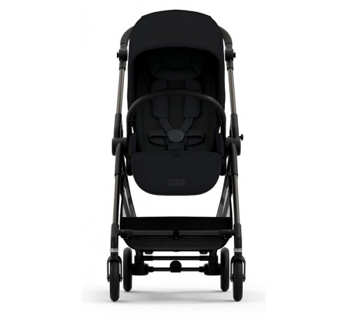 Коляска прогулочная Cybex Melio Carbon с дождевиком, Magic Black