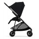 Коляска прогулочная Cybex Melio Carbon с дождевиком, Magic Black
