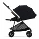 Коляска прогулочная Cybex Melio Carbon с дождевиком, Magic Black