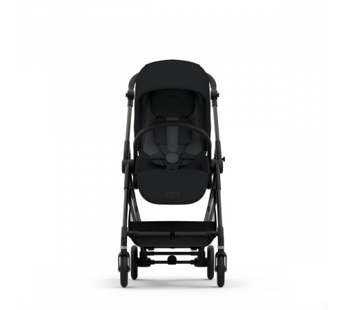 Коляска прогулочная Cybex Melio Carbon (с дождевиком), Moon Black