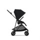 Коляска прогулочная Cybex Melio Carbon (с дождевиком), Moon Black
