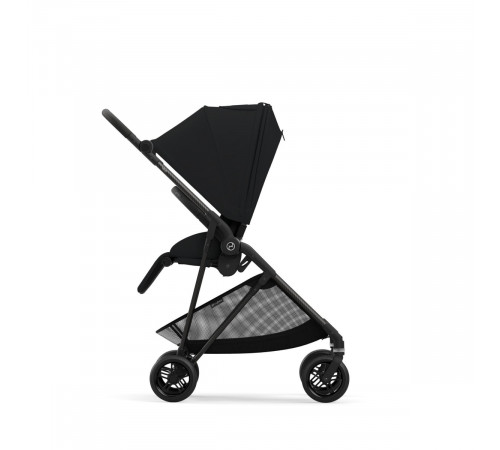 Коляска прогулочная Cybex Melio Carbon (с дождевиком), Moon Black