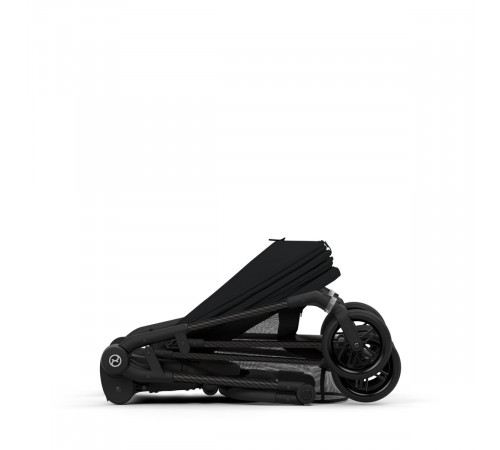Коляска прогулочная Cybex Melio Carbon (с дождевиком), Moon Black