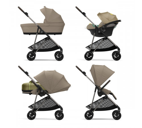Коляска прогулочная Cybex Melio (с дождевиком), Seashell Beige