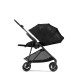 Коляска прогулочная Cybex Melio Street (с дождевиком), Real Black