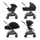 Коляска прогулочная Cybex Melio Street (с дождевиком), Real Black