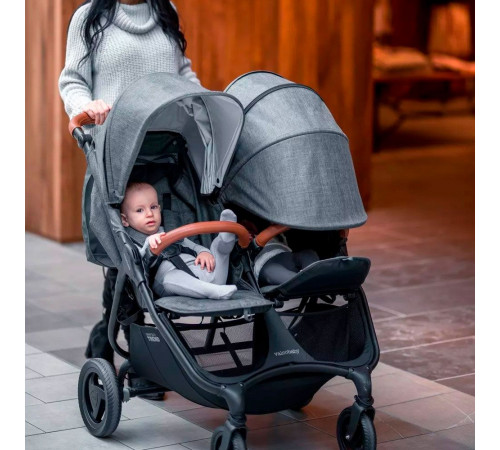 Прогулочная коляска для двойни Valco Baby Snap Duo Trend, Charcoal