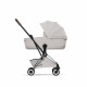 Прогулочная коляска Cybex Coya Style, City Grey шасси Chrome (с дождевиком)