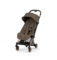 Прогулочная коляска Cybex Coya Style, Coconut Brown шасси Rosegold (с дождевиком)