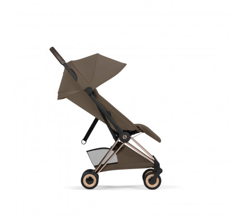 Прогулочная коляска Cybex Coya Style, Coconut Brown шасси Rosegold (с дождевиком)