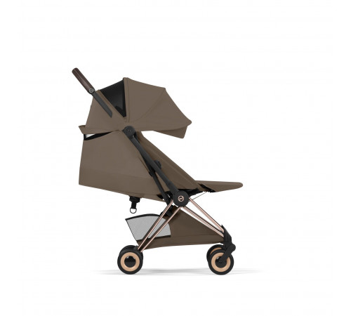 Прогулочная коляска Cybex Coya Style, Coconut Brown шасси Rosegold (с дождевиком)