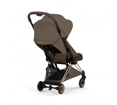 Прогулочная коляска Cybex Coya Style, Coconut Brown шасси Rosegold (с дождевиком)