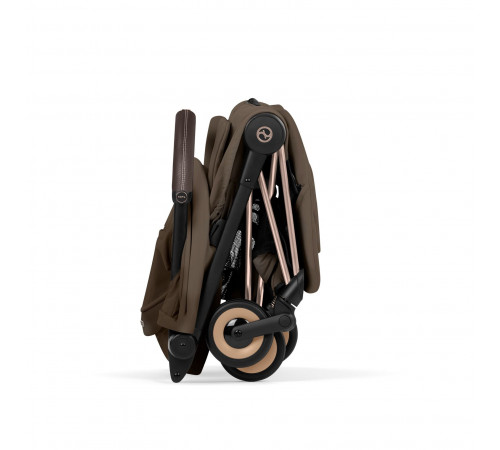 Прогулочная коляска Cybex Coya Style, Coconut Brown шасси Rosegold (с дождевиком)