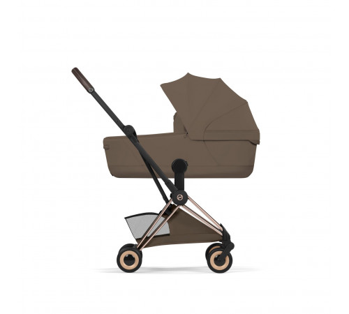 Прогулочная коляска Cybex Coya Style, Coconut Brown шасси Rosegold (с дождевиком)