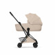 Прогулочная коляска Cybex Coya Style, Cozy Beige шасси Matt Black (с дождевиком)