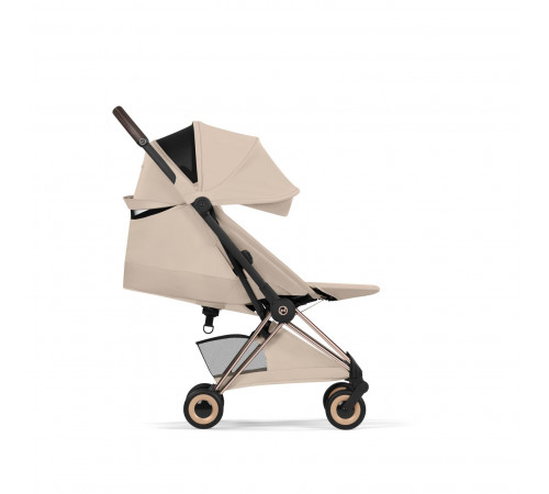 Прогулочная коляска Cybex Coya Style, Cozy Beige шасси Rosegold (с дождевиком)
