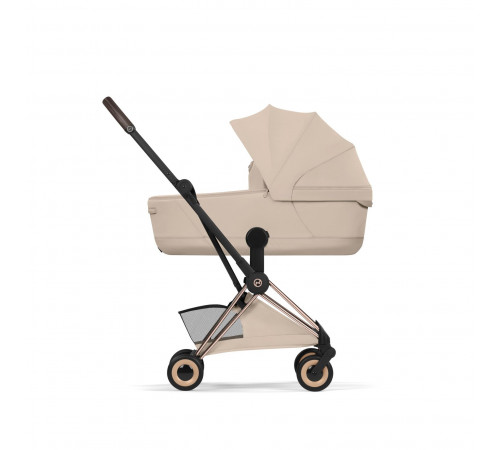 Прогулочная коляска Cybex Coya Style, Cozy Beige шасси Rosegold (с дождевиком)