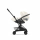 Прогулочная коляска Cybex Coya Style, Off White шасси Matt Black (с дождевиком)