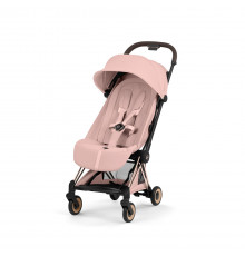 Прогулочная коляска Cybex Coya Style, Peach Pink шасси Rosegold (с дождевиком)