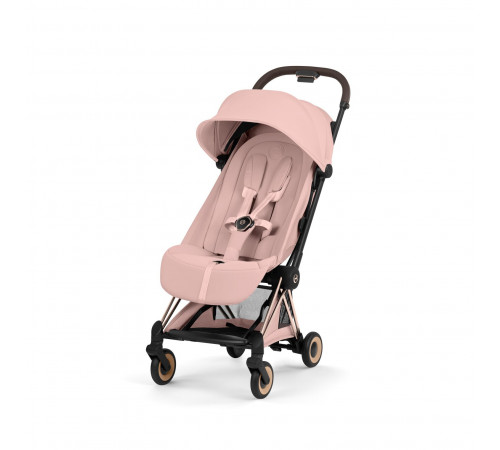 Прогулочная коляска Cybex Coya Style, Peach Pink шасси Rosegold (с дождевиком)