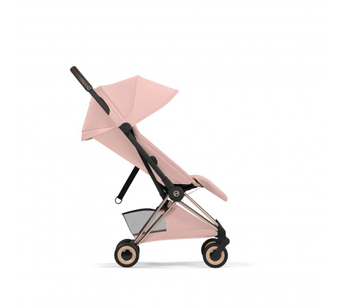 Прогулочная коляска Cybex Coya Style, Peach Pink шасси Rosegold (с дождевиком)