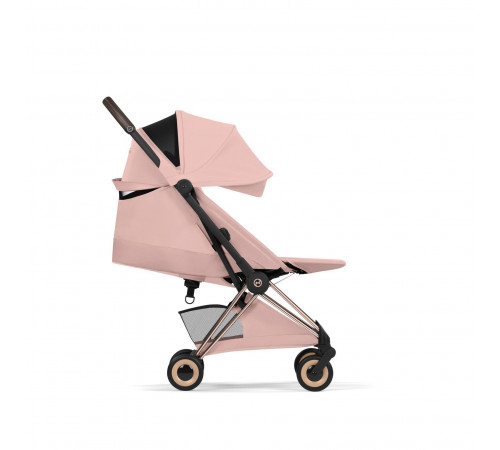 Прогулочная коляска Cybex Coya Style, Peach Pink шасси Rosegold (с дождевиком)