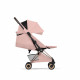 Прогулочная коляска Cybex Coya Style, Peach Pink шасси Rosegold (с дождевиком)