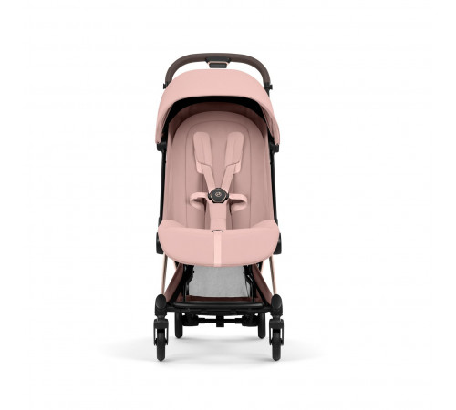 Прогулочная коляска Cybex Coya Style, Peach Pink шасси Rosegold (с дождевиком)