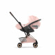Прогулочная коляска Cybex Coya Style, Peach Pink шасси Rosegold (с дождевиком)