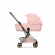 Прогулочная коляска Cybex Coya Style, Peach Pink шасси Rosegold (с дождевиком)