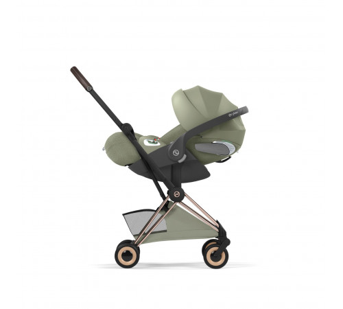 Прогулочная коляска Cybex Coya Style, Sage Green шасси Rosegold (с дождевиком)