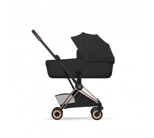 Прогулочная коляска Cybex Coya Style, Sepia Black шасси Rosegold (с дождевиком)