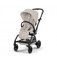 Прогулочная коляска Cybex Eezy S Twist+ 2 BLK, Dune Grey (с дождевиком и бампером)