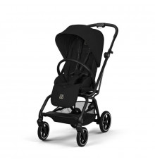 Прогулочная коляска Cybex Eezy S Twist+ 2 BLK, Magic Black (с дождевиком и бампером)