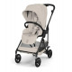 Прогулочная коляска Cybex Melio Carbon, Dune Grey (с дождевиком)
