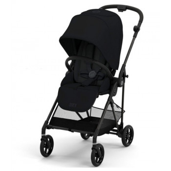 Прогулочная коляска Cybex Melio Carbon, Magic Black (с дождевиком)