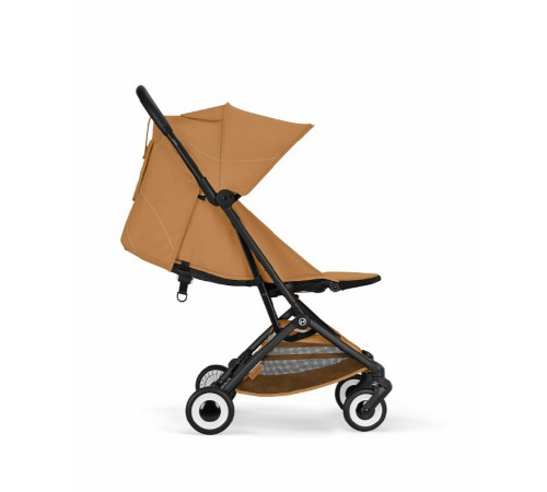  Прогулочная коляска Cybex Orfeo BLK 2026, Cinnamon Yellow с бампером и дождевиком