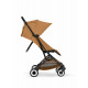  Прогулочная коляска Cybex Orfeo BLK 2026, Cinnamon Yellow с бампером и дождевиком