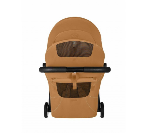  Прогулочная коляска Cybex Orfeo BLK 2026, Cinnamon Yellow с бампером и дождевиком