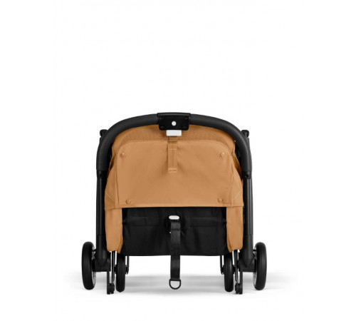  Прогулочная коляска Cybex Orfeo BLK 2026, Cinnamon Yellow с бампером и дождевиком