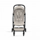 Прогулочная коляска Cybex Orfeo BLK 2026, Dune Grey с бампером и дождевиком