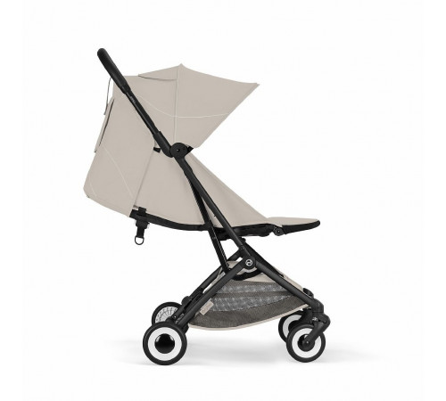 Прогулочная коляска Cybex Orfeo BLK 2026, Dune Grey с бампером и дождевиком