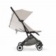 Прогулочная коляска Cybex Orfeo BLK 2026, Dune Grey с бампером и дождевиком