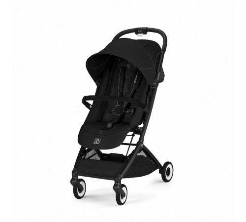 Прогулочная коляска Cybex Orfeo BLK 2026, Magic Black с бампером и дождевиком