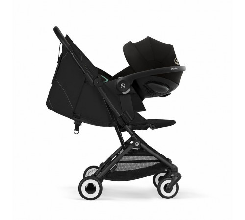 Прогулочная коляска Cybex Orfeo BLK 2026, Magic Black с бампером и дождевиком