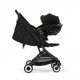 Прогулочная коляска Cybex Orfeo BLK 2026, Magic Black с бампером и дождевиком