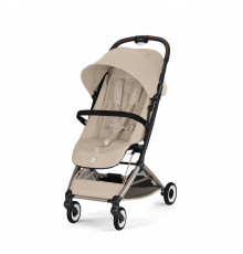 Прогулочная коляска Cybex Orfeo TPE 2026, Almond Beige с бампером и дождевиком